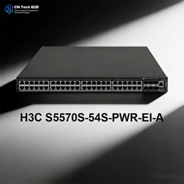 H3C S5570S-54S-PWR-EI-A PoE switch, 54-port enterprise switch with PoE+ and SFP+ uplink