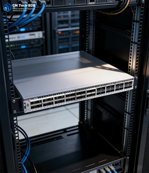 H3C S9825-64DH-G switch, 64x400G QSFP112 ports, 2x25G SFP28, high-density data center switch for large-scale access
