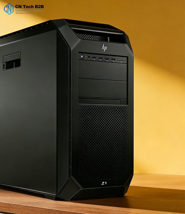 HP Z8 Fury G5 workstation, front USB/Thunderbolt ports, high-density cooling grille, smart fan control, enterprise workstation front I/O