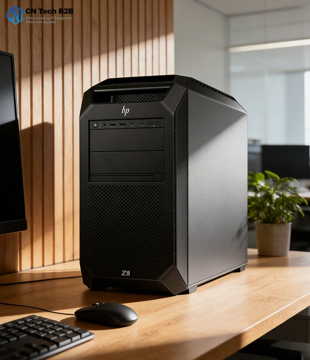 HP Z8 Fury G5 workstation, side panel, premium aluminum chassis, tool-less access, smart thermal cooling, enterprise-grade build quality