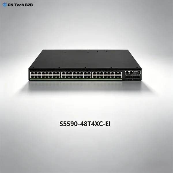 H3C S5590-48T4XC-EI non-PoE enterprise switch, 48 copper gigabit ports + 4 10G uplink ports for data center and office network backbone