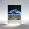 HP EliteBook 8 G1i open view with backlit keyboard, dedicated Microsoft Copilot key, 5MP IR camera privacy shutter, and precision touchpad