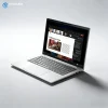 HP EliteBook 8 G1i right side view showing 2x Thunderbolt 4 ports, HDMI 2.1, and power button with fingerprint reader, business laptop connectivity