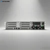 Rear back view of HPE DL345 Gen11 2U rack server, showing full rear IO ports, dual hot-plug redundant power supplies and high efficiency cooling fans