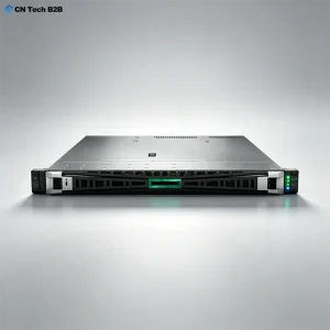 HPE ProLiant DL325 Gen11 single-socket 1U rack server, front panel studio hero view, high-performance AMD EPYC powered enterprise data center server