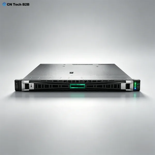 HPE ProLiant DL325 Gen11 single-socket 1U rack server, front panel studio hero view, high-performance AMD EPYC powered enterprise data center server