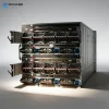 HPE Synergy 12000 rear panel, 100G/200G interconnect modules, redundant power/fan, composable infrastructure connectivity