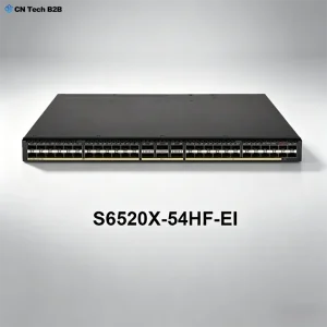 H3C S6520X-54HF-EI enterprise switch studio hero view, 48x10G SFP+ and 6x40G QSFP+ ports, high-performance Layer 3 core/aggregation switch