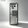 Rear view of HP Z6 G5 workstation, showing rear I/O ports, PCIe expansion slots, power supply, and industrial mounting points