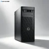 Dell Precision T5860 mid tower workstation front side view with optical drive bay, Intel Xeon W CPU for CAD 3D rendering and simulation