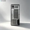Rear I/O panel of Dell Precision T5860 tower workstation with 10G Ethernet, PCIe Gen4 slots and multi-port USB connectivity