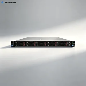 Front studio shot of H3C R4700 G6 1U rack server equipped with 10 hot-swappable 2.5-inch drive bays, enterprise silver chassis and complete front I/O control panel