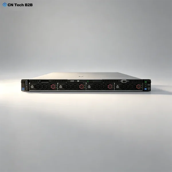 Front view of H3C R4700 G6 1U server in 4-bay 3.5-inch LFF compact storage configuration with reserved internal expansion space