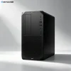HP Z2 G9 Tower Compact Profile Space-Saving Office-Friendly Workstation Chassis Side profile view of HP Z2 G9 compact tower workstation with optimized airflow cooling for design office use