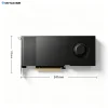 NVIDIA RTX 4000 Ada 20GB GPU dimension spec flat view labeled 241mm length 112mm height single slot