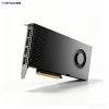 NVIDIA RTX 4000 Ada 20GB professional workstation GPU front IO view single slot blower graphics card white background