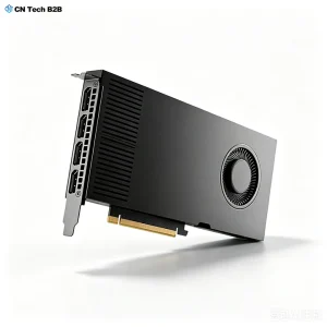 NVIDIA RTX 4000 Ada 20GB professional workstation GPU front IO view single slot blower graphics card white background
