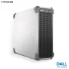 Dell PowerEdge T160 left front angle showing compact steel chassis, corner guards and front I/O panel