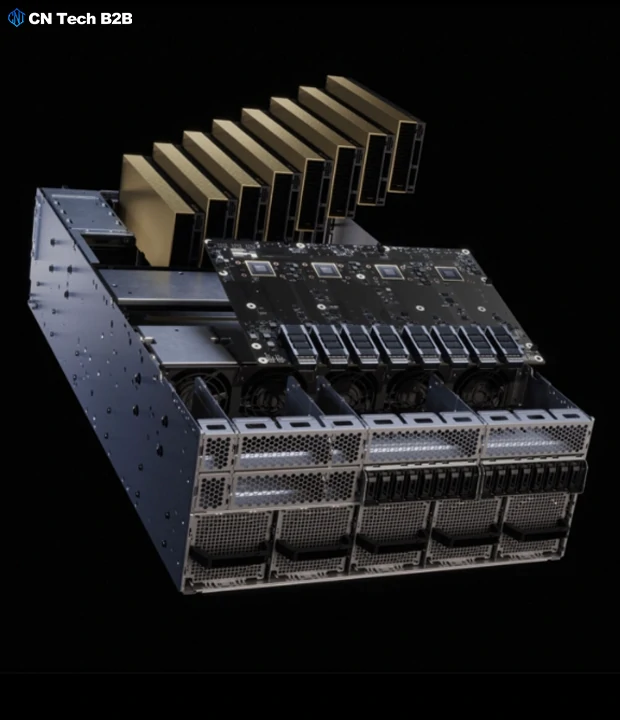 RTX PRO 6000 Blackwell GPU PCIe Gen 5 x16 connector edge view with gold-plated contacts and metal backplate