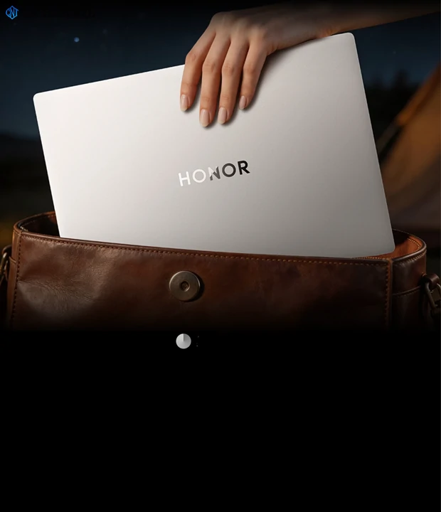 Honor MagicBook X16 AMD 2026 showing its slim 18.9mm profile and lightweight design