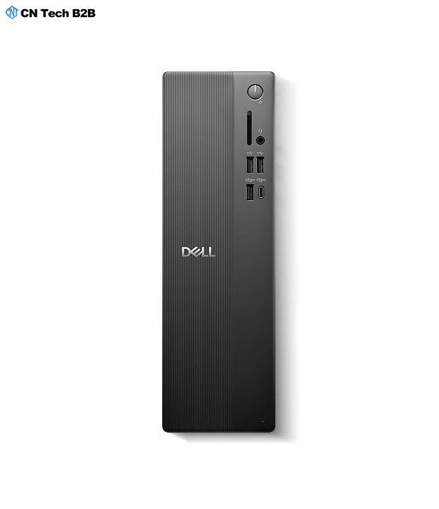 Dell ECS1250 Slim Desktop rear panel with DisplayPort, HDMI, USB ports, RJ45 and PCIe expansion slots