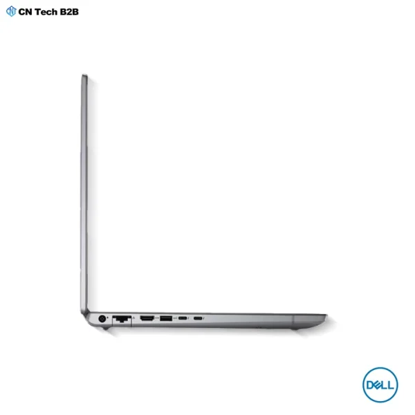 Dell Precision 7680 mobile workstation left side showing Thunderbolt 4 HDMI USB and Ethernet ports